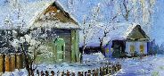 Картина "Зимнее утро" Цена: 5600 руб. Размер: 25 x 20 см.