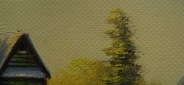 Картина "Зимний пейзаж" Цена: 5400 руб. Размер: 40 x 30 см. Увеличенный фрагмент.