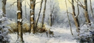 Картина "Зимняя пора" Цена: 8600 руб. Размер: 60 x 50 см.